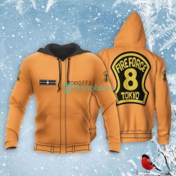 Special Fire Force Company 8 All Over Printed 3D Shirt Casual Uniform Fire Force Anime Fans image Special Fire Force Company 8 All Over Printed 3D Shirt Casual Uniform Fire Force Anime Fans Product Photo 3