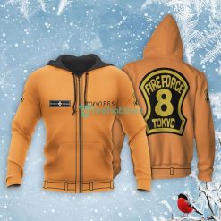 Special Fire Force Company 8 All Over Printed 3D Shirt Casual Uniform Fire Force Anime Fans Product Photo 1