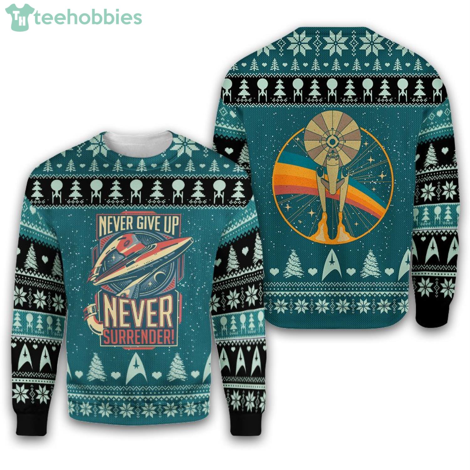 Star Trek All Over Print Ugly Sweater Gift For Christmas Star Trek All Over Print Ugly Sweater Gift For Christmasproduct photo 1