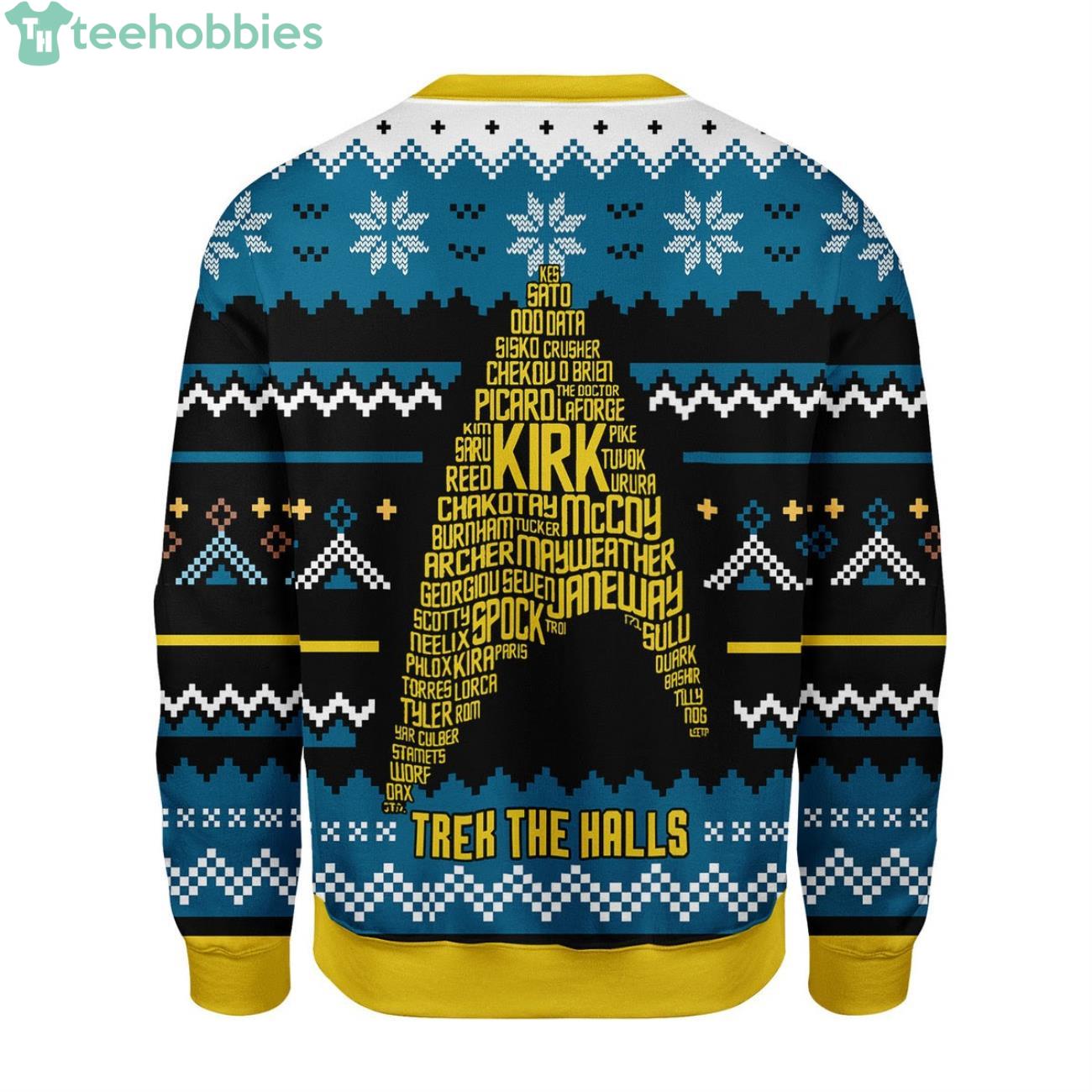 Star Trek Names Ugly Christmas Sweater image Star Trek Names Ugly Christmas Sweater Product Photo 2