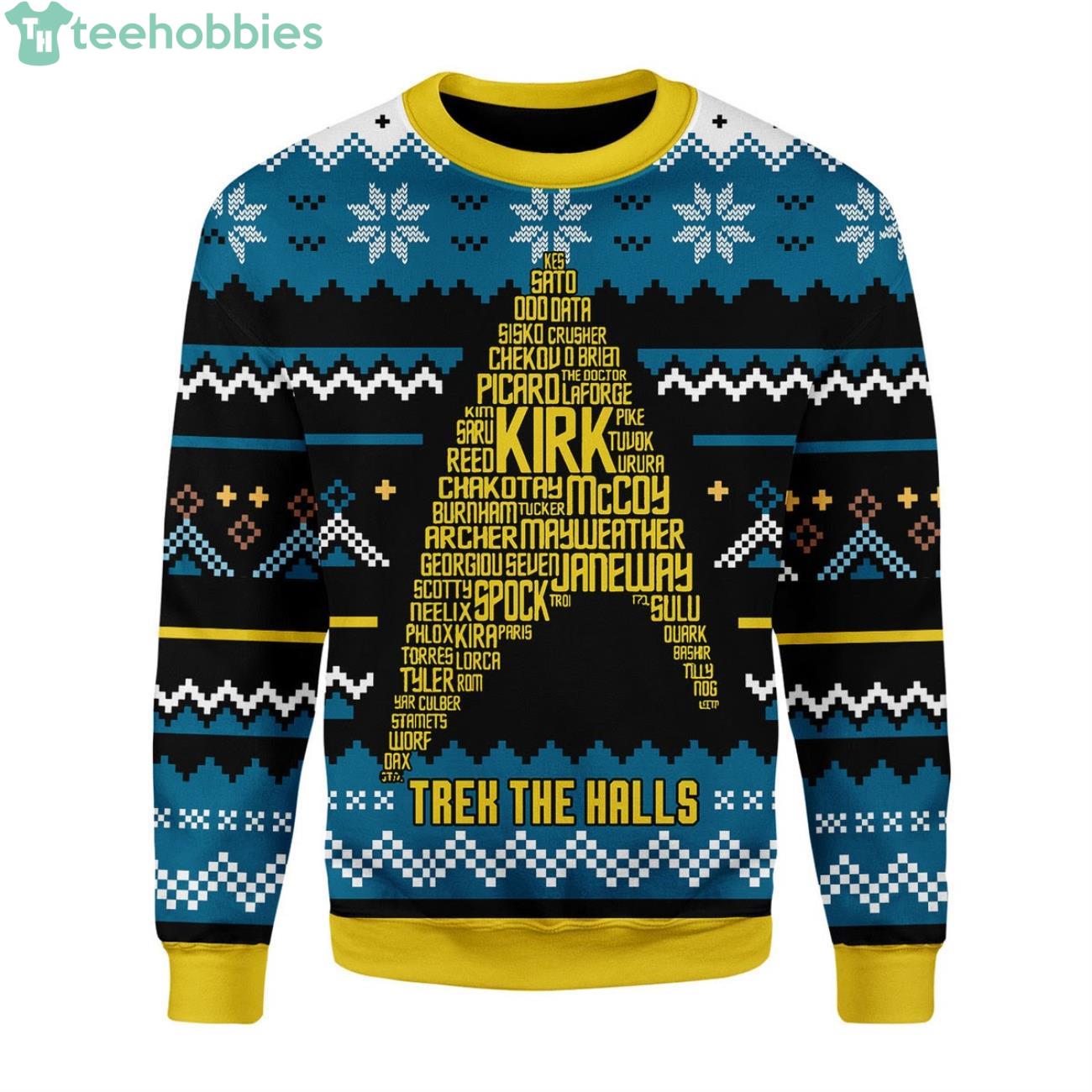 Star Trek Names Ugly Christmas Sweater Product Photo 1 Star Trek Names Ugly Christmas Sweater Product Photo 1