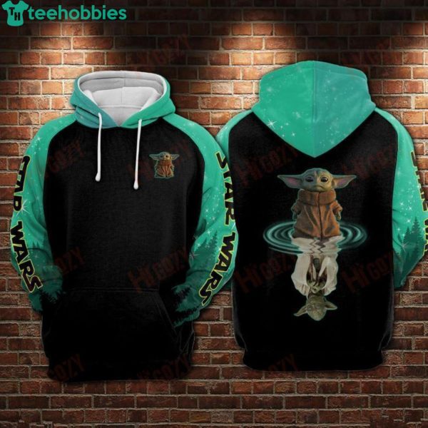 Star Wars Baby Yoda All Over Print 3D Hoodieproduct photo 1