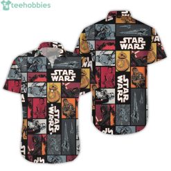 Star Wars Characters Manga Art All Over Print Hawaiian Shirtproduct photo 1