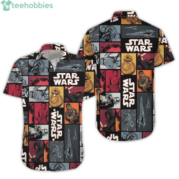 Star Wars Characters Manga Art All Over Print Hawaiian Shirtproduct photo 1