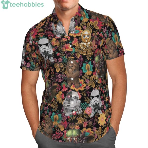 Star Wars Characters Pattern All Over Print Hawaiian Shirtproduct photo 1