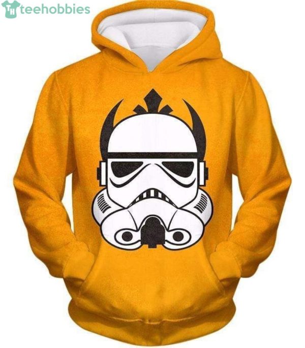 Star Wars Clone Wars Promo Stormtrooper Mask Amazing Yellow 3D Hoodieproduct photo 1