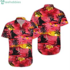 Star Wars Darth Vader And Sunset Beach Hawaiian Shirtproduct photo 1