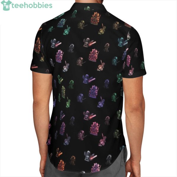 Star Wars Darth Vader Chibi Black Short Sleeves Hawaiian Shirtproduct photo 2