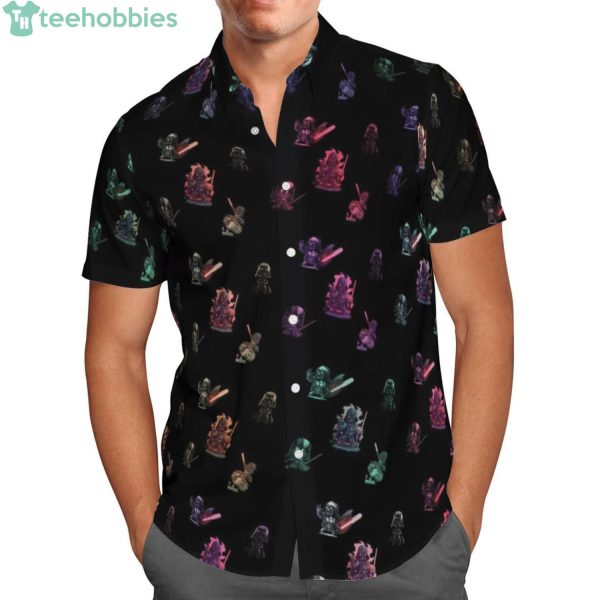 Star Wars Darth Vader Chibi Black Short Sleeves Hawaiian Shirtproduct photo 1