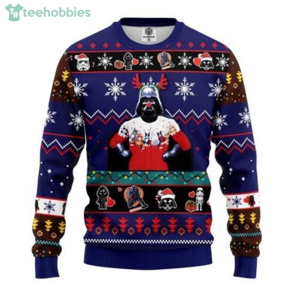 Star Wars Funny Christmas Knitting Pattern 3D Ugly Sweaterproduct photo 1