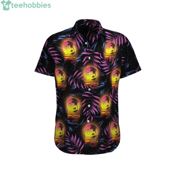 Star Wars Moon Purple Floral Hawaiian Shirtproduct photo 2