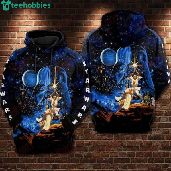 Star Wars Original Vintage Movie Poster All Over Print 3D Hoodieproduct photo 1