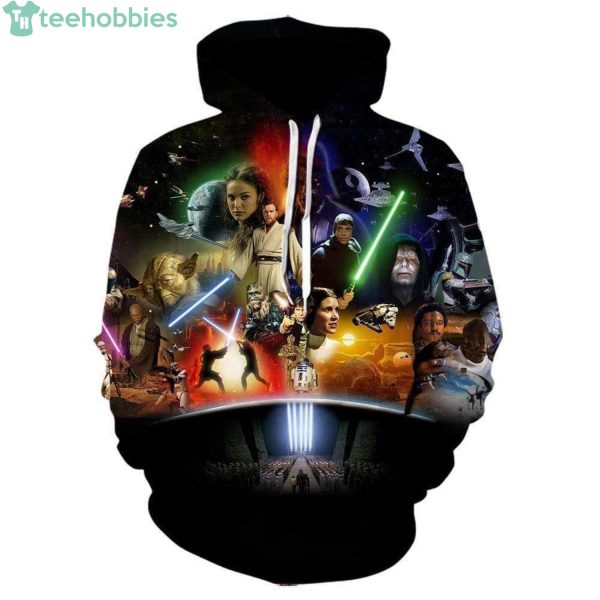 Star Wars Premier Movie Stars Black All Over Print 3D Hoodieproduct photo 1
