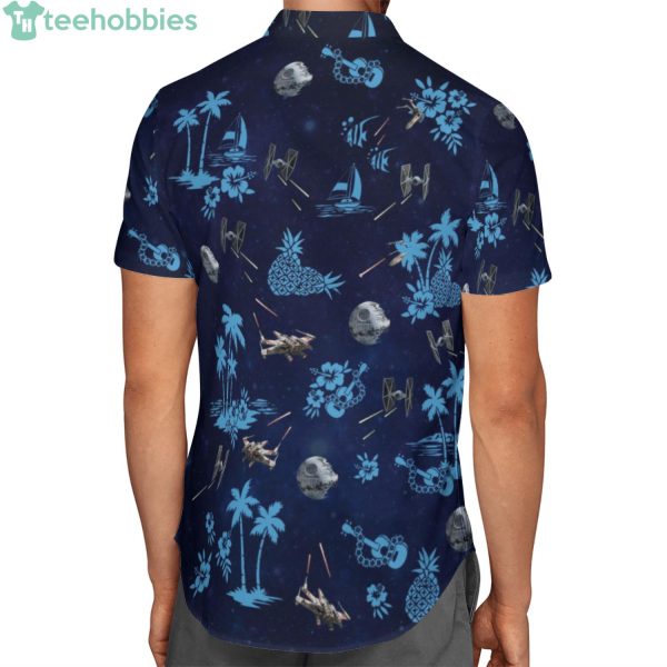 Star Wars Spaceships Battle Black Blue Hawaiian Shirtproduct photo 2