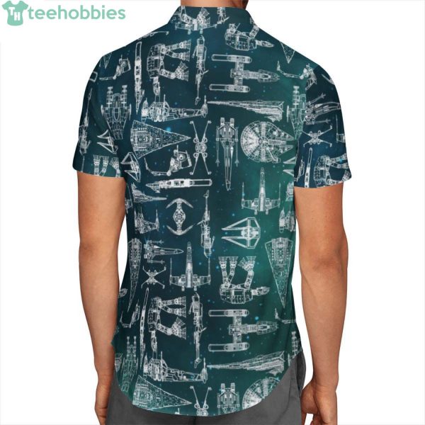 Star Wars Starships Green Hawaiian Shirtproduct photo 1