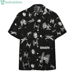 Star Wars Symbol Pattern Black Short Sleeve Hawaiian Shirtproduct photo 1
