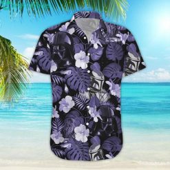 Star Wars Vader Floral Purple Hawaiian Shirtproduct photo 2