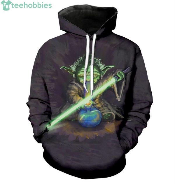 Star Wars Yoda Bong All Over Print 3D Hoodieproduct photo 1