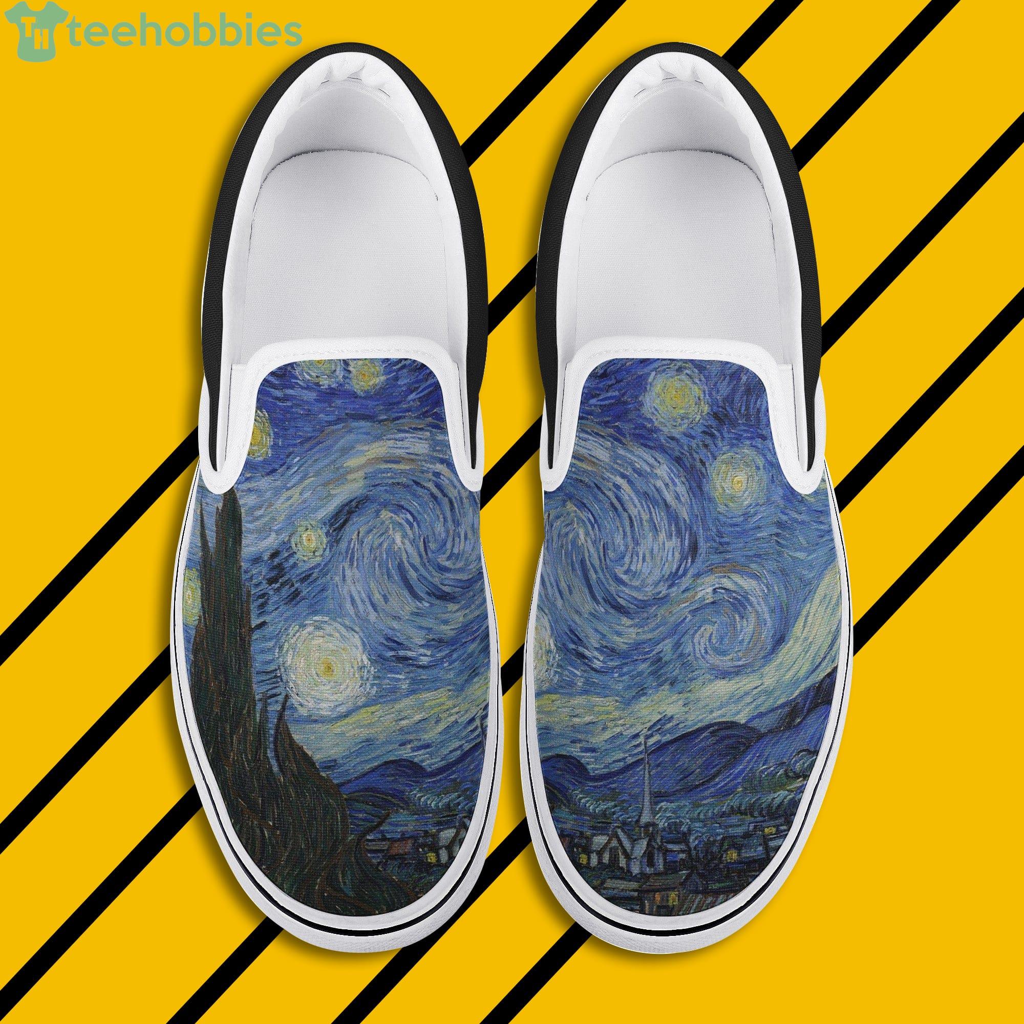 Starry Night Slip On Shoes For Men And Women Product Photo 1