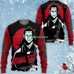 Suguru Geto All Over Printed 3D Shirt Custom Jujutsu Kaisen Anime Fans Monochrome Product Photo 2