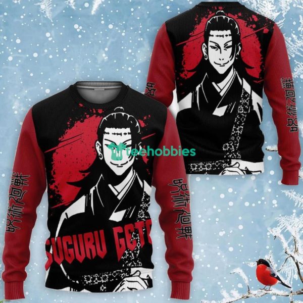 Suguru Geto All Over Printed 3D Shirt Custom Jujutsu Kaisen Anime Fans Monochrome Product Photo 2