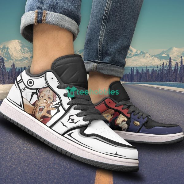 Sukuna x Itadori Anime Custom Jujutsu Kaisen Air Jordan Low Top Shoesproduct photo 1
