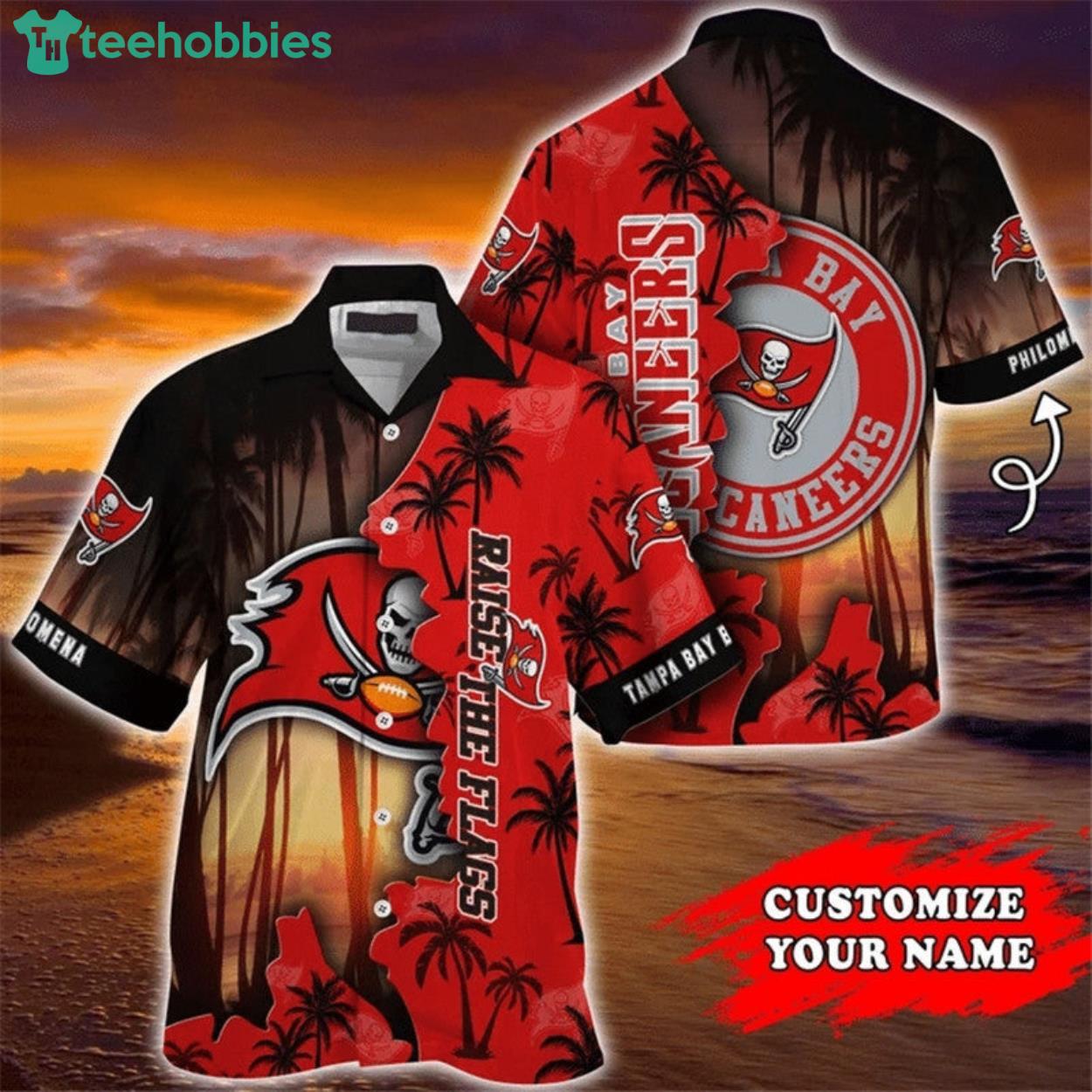Tampa Bay Buccaneers Hawaiian Custom Name For Fans Product Photo 1