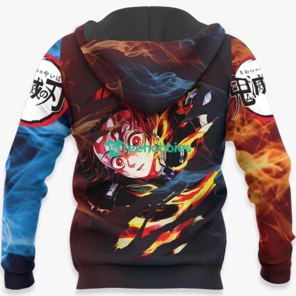 Tanjiro All Over Printed 3D Shirt Custom Water and Sun Breathing Kimetsu Anime Fans Product Photo 5