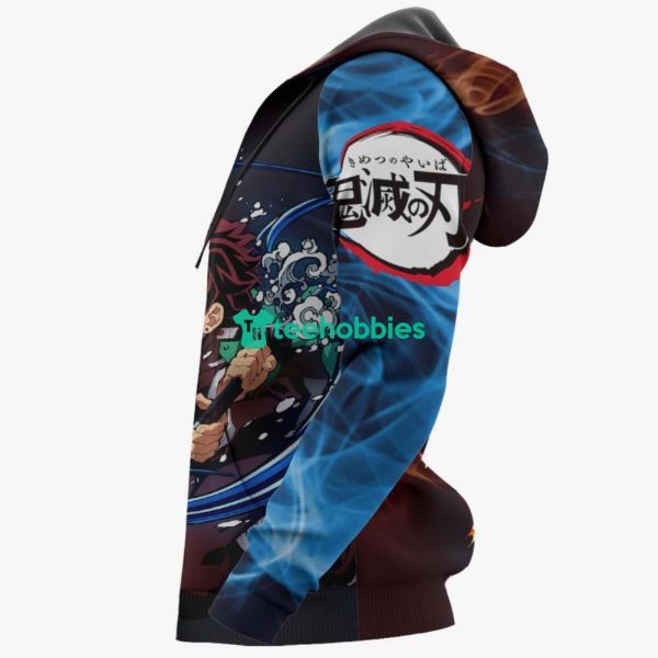 Tanjiro All Over Printed 3D Shirt Custom Water and Sun Breathing Kimetsu Anime Fans Product Photo 6