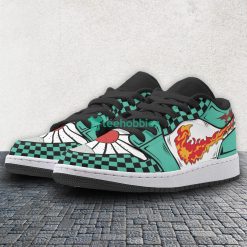 Tanjiro Demon Slayer Custom Anime Red Fire Low Air Jordan Top Shoesproduct photo 2