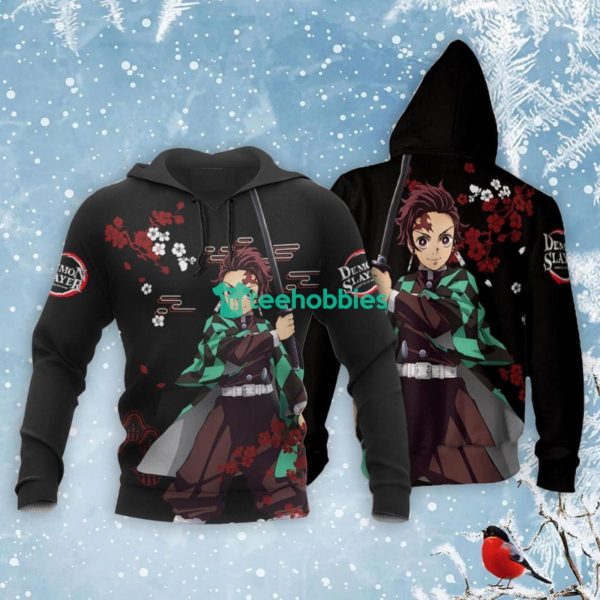 Tanjiro Kamado All Over Printed 3D Shirt Custom Kimetsu Anime Japan Style Product Photo 3