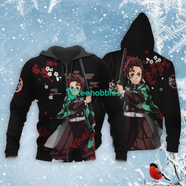 Tanjiro Kamado All Over Printed 3D Shirt Custom Kimetsu Anime Japan Style Product Photo 1