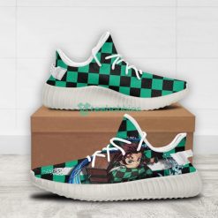 Tanjiro Kamado Custom Kimetsu No Yaiba Anime Yeezy Shoes For Fans Product Photo 2