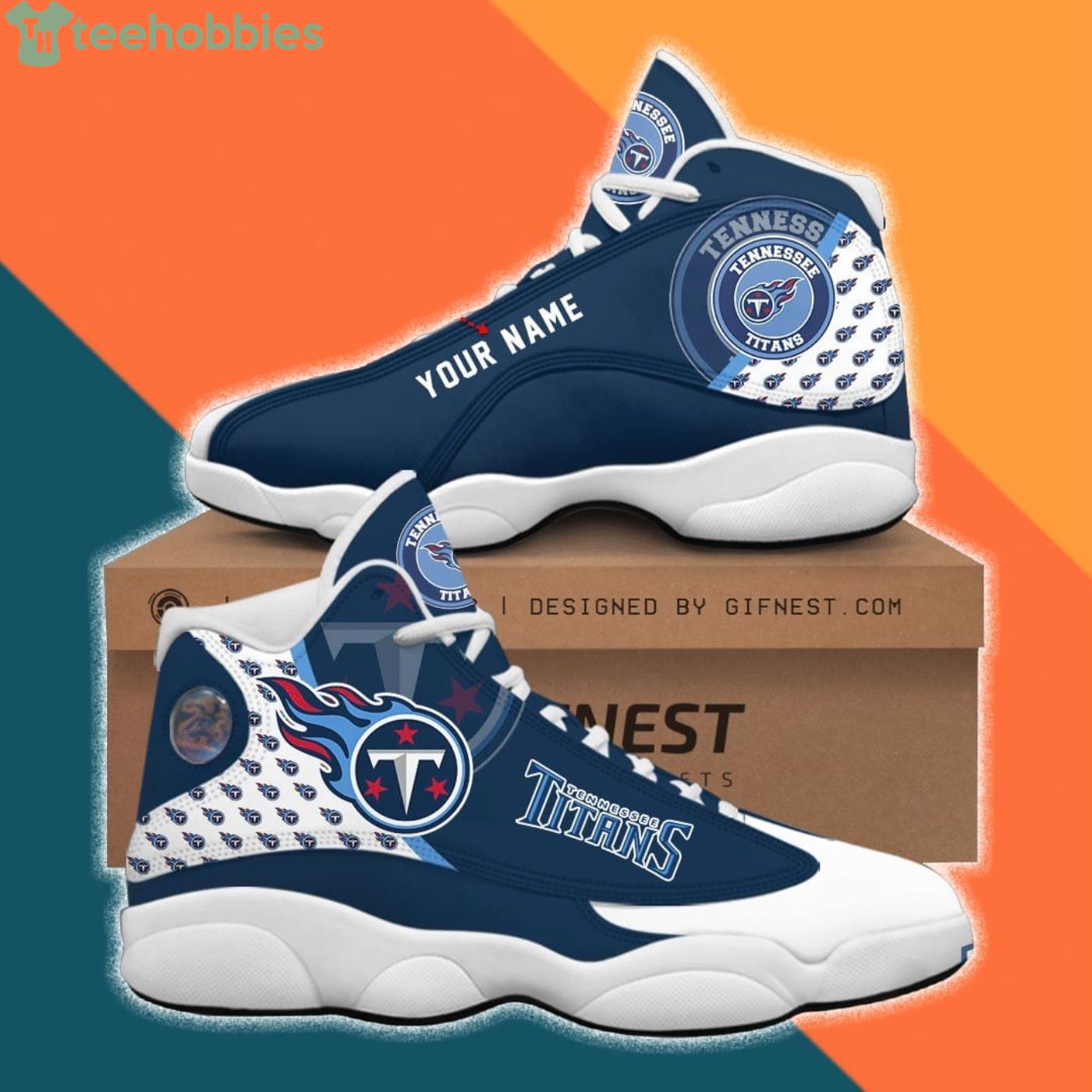 Tennessee Titans NFL Mens Gradient Midsole White Sneakers