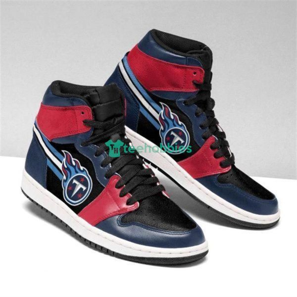 Tennessee Titans Team Black Air Jordan Hightop Shoes Product Photo 1
