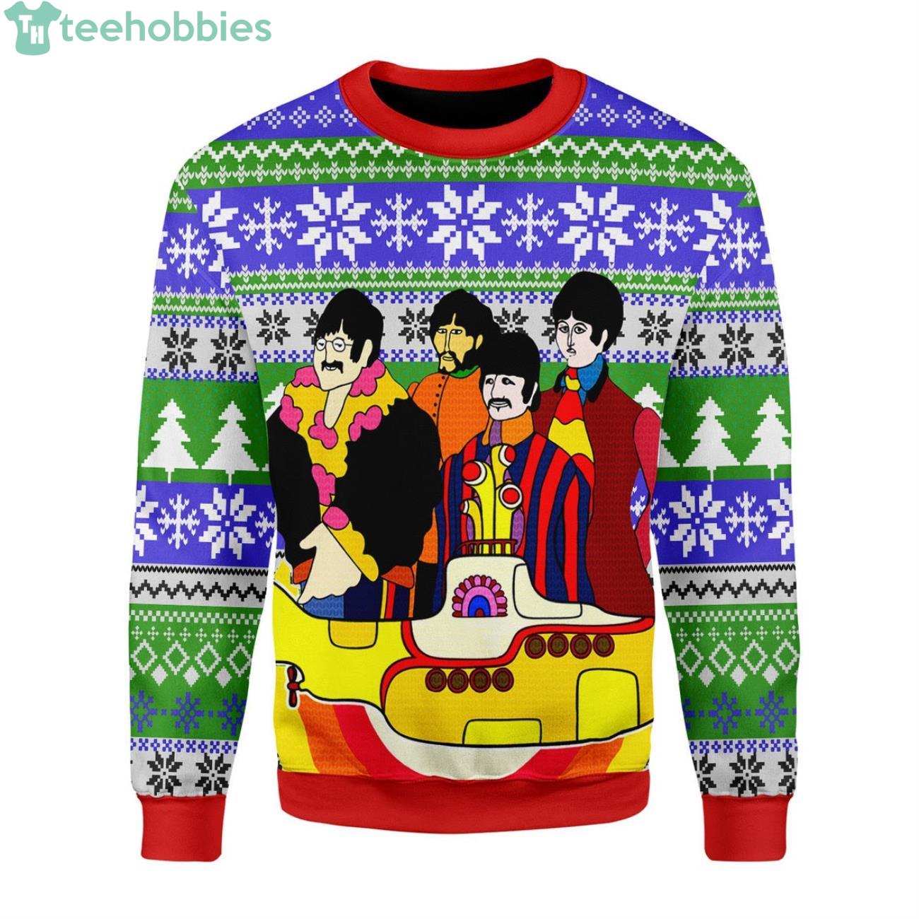 The Beatles Hippie Ugly Christmas Sweater