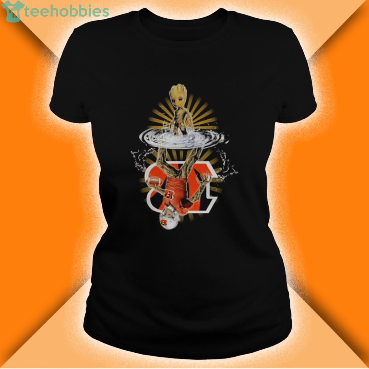 The Groot Cincinnati Bengals Logo Water Reflection 2022 Shirt Product Photo 2 The Groot Cincinnati Bengals Logo Water Reflection 2022 Shirt Product Photo 2