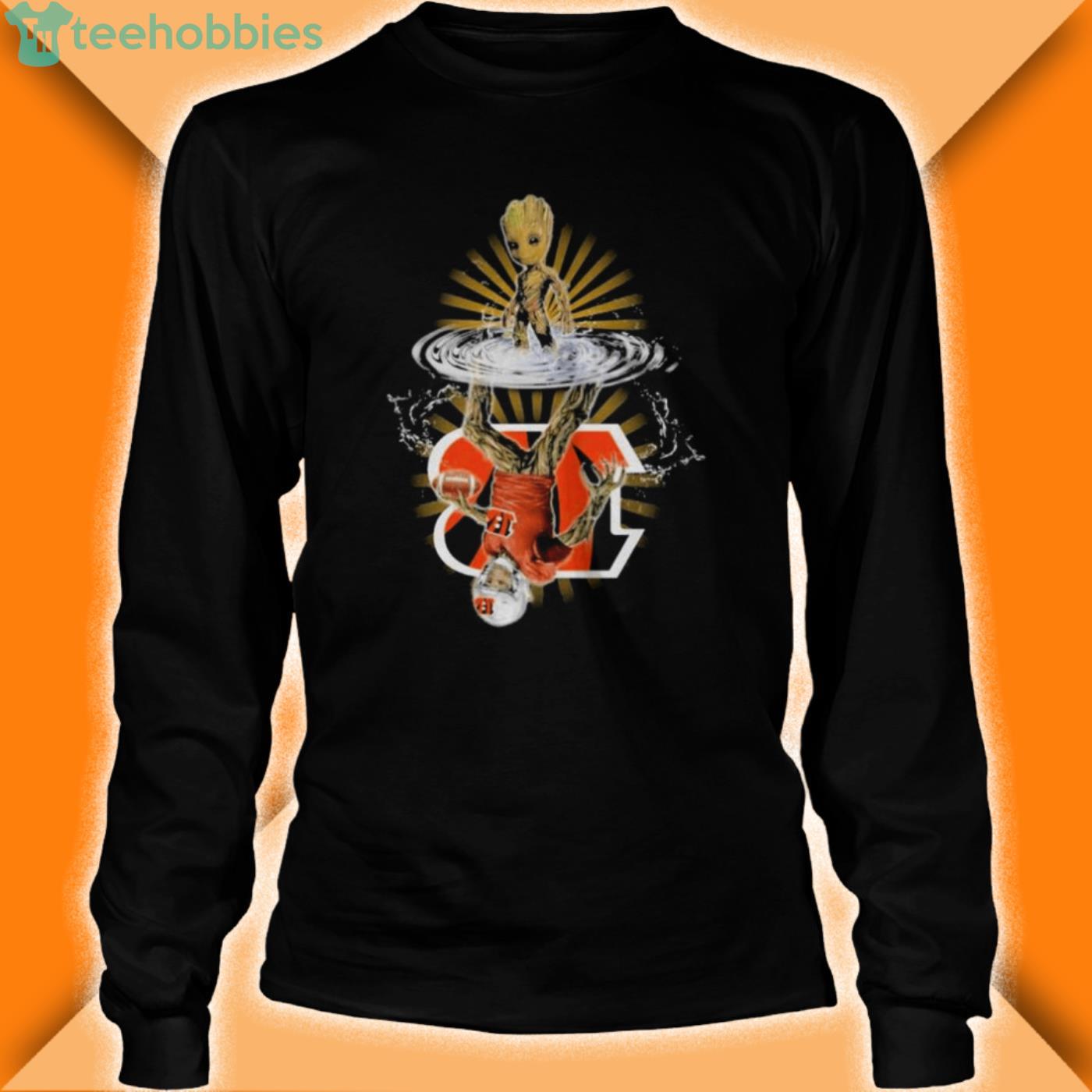 The Groot Cincinnati Bengals Logo Water Reflection 2022 Shirt image The Groot Cincinnati Bengals Logo Water Reflection 2022 Shirt Product Photo 3