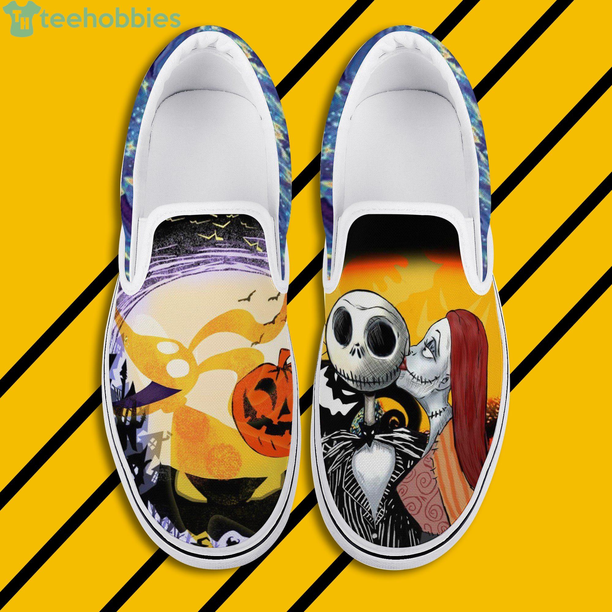 The Nightmare Before Christmas Jack And Sally Slip On Shoes For Men And Women Product Photo 1
