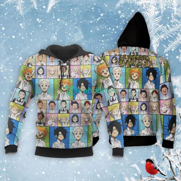 The Promised Neverland All Over Printed 3D Shirt Characters Custom Anime Fans Product Photo 3