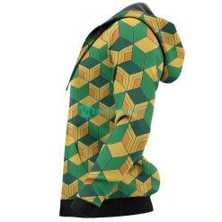 Tomioka Giyuu Uniform All Over Printed 3D Shirt Custom Anime Fans Kimetsu Product Photo 6