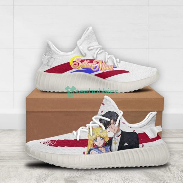 Tuxedo Mask x Sailor Moon Custom Anime Yeezy Shoes For Fans Product Photo 2