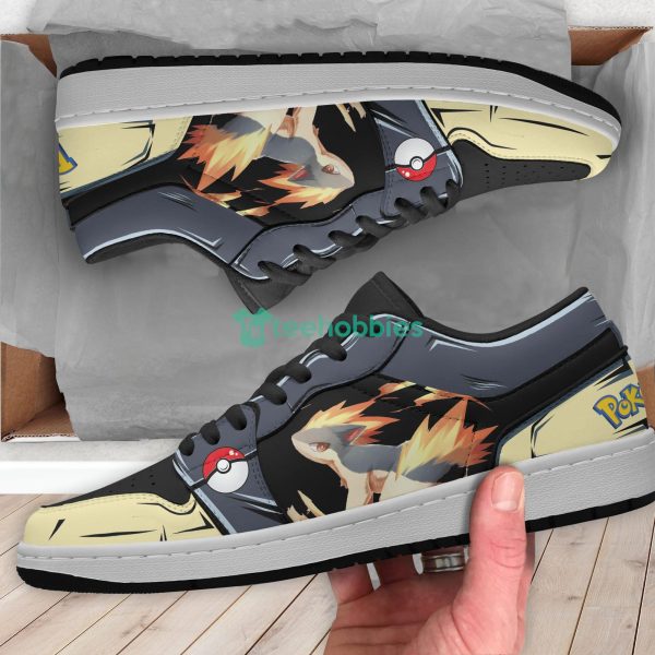 Typhlosion Pokemon Anime Custom Air Jordan Low Top Shoesproduct photo 3