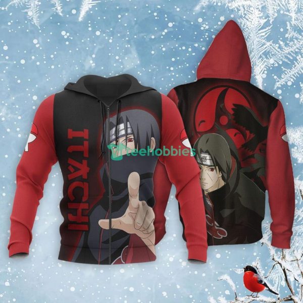 Uchiha Itachi All Over Printed 3D Shirt Sharingan Eyes Anime Fans Product Photo 1
