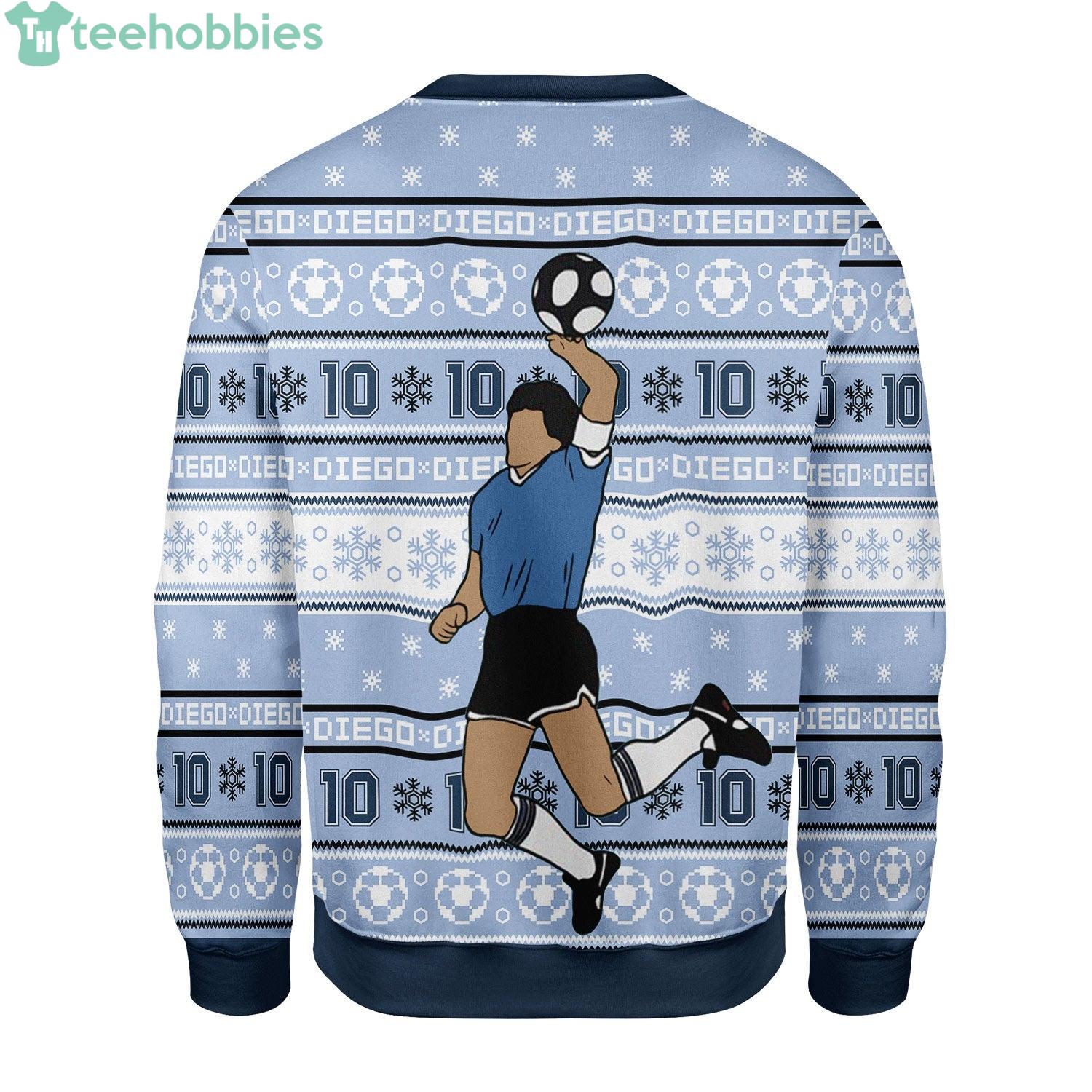 Santa Playing Football Ugly Christmas Sweater TWS by Vinco 3XL