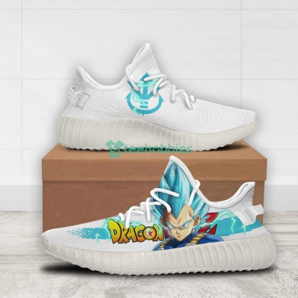 Vegeta Custom Super Saiyan Blue Dragon Ball Anime Yeezy Shoes For Fans Product Photo 2
