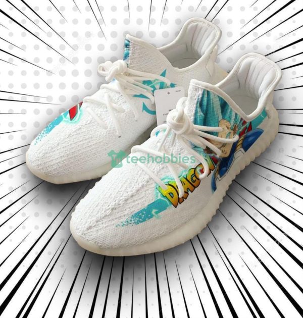Vegeta Custom Super Saiyan Blue Dragon Ball Anime Yeezy Shoes For Fans Product Photo 1