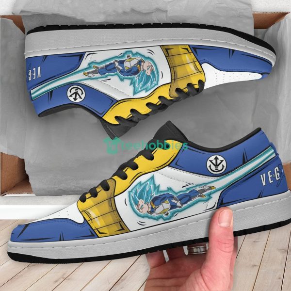 Vegeta Dragon Ball Custom Super Saiyan Blue Anime Air Jordan Low Top Shoesproduct photo 3