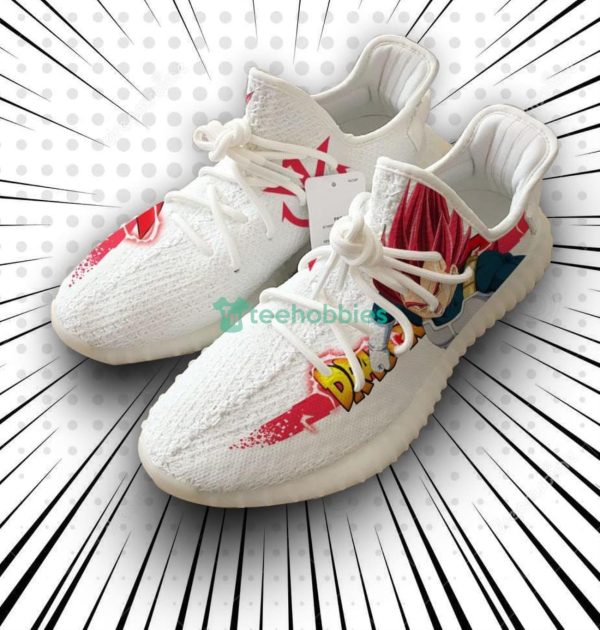 Vegeta Super Saiyan God Custom Dragon Ball Z Anime Yeezy Shoes For Fans Product Photo 1