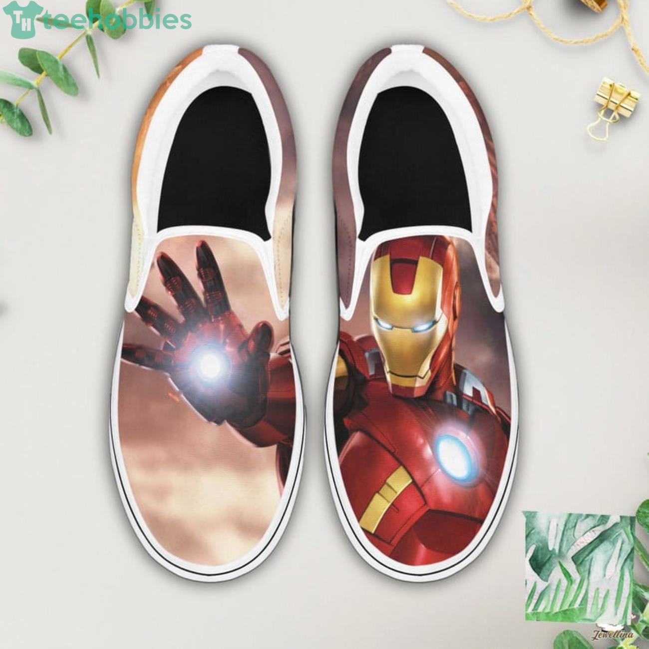 Vintage Marvel Iron Man Slip On Shoes For Men And Women Product Photo 1